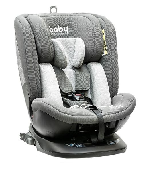 Автокресло детское Baby Prestige Universal I-fix 360 (серый) - фото2