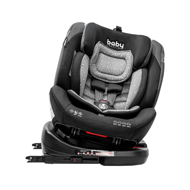 Автокресло детское BABY PRESTIGE CRUISERFIX 360 BLACK GREY - фото6