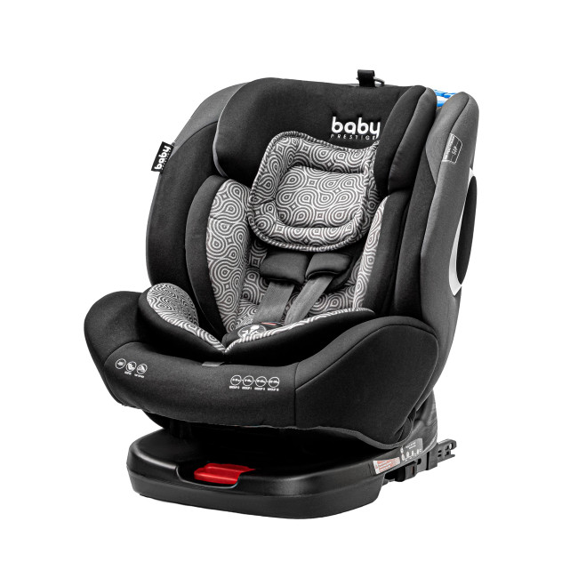 Автокресло детское BABY PRESTIGE CRUISERFIX 360 BLACK GREY - фото