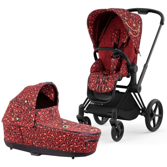 Коляска 2 в 1 Cybex Priam IV Simply Flowers Nude Beige - фото