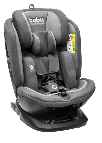 Автокресло детское Baby Prestige UNIVERSAL I-FIX 360° (Dark Grey) - фото5