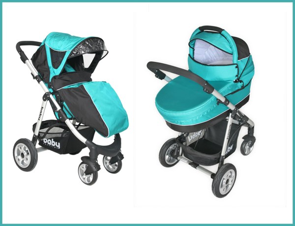 Универсальная коляска  2 в 1 Baby Prestige OMEGA COMFORT BLUE - фото2