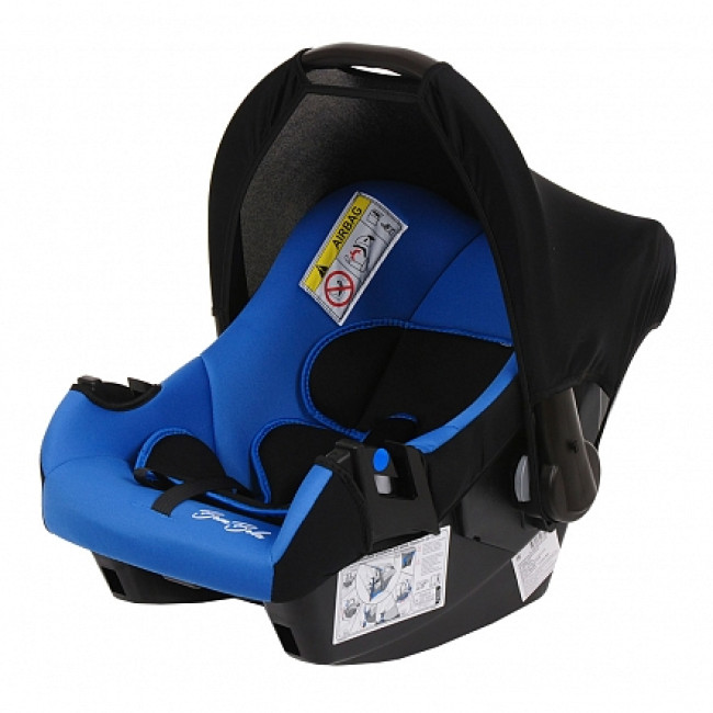 Детское автомобильное кресло BamBola Nautilus Черный/Синий, - фото