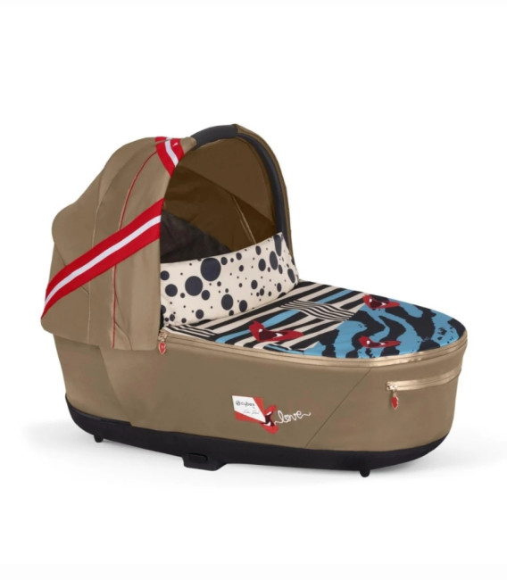 Коляска 2 в 1 Cybex Priam IV Karolina Kurkova One Love на шасси Rosegold - фото5