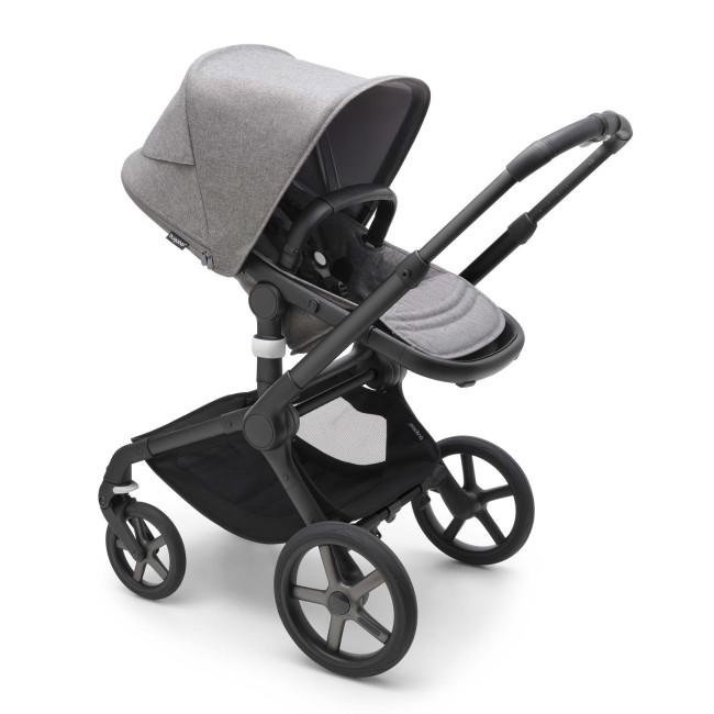 Коляска 2 в 1 Bugaboo Fox 5 Complete BLACK/GREY MELANGE - фото4