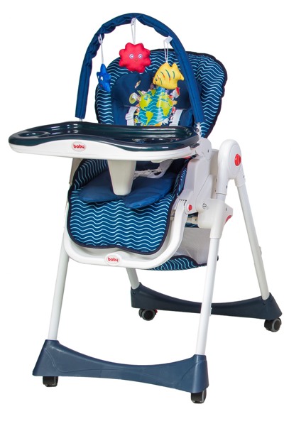 Детский Стульчик для кормления Baby Prestige Avion Comfort+ 0-36 Цвет Green) - фото4