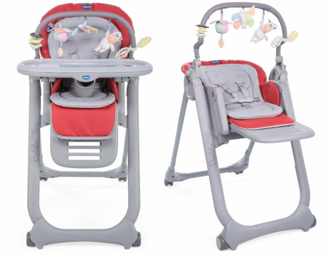 Chicco Стульчик POLLY MAGIC RELAX, scarlet - фото
