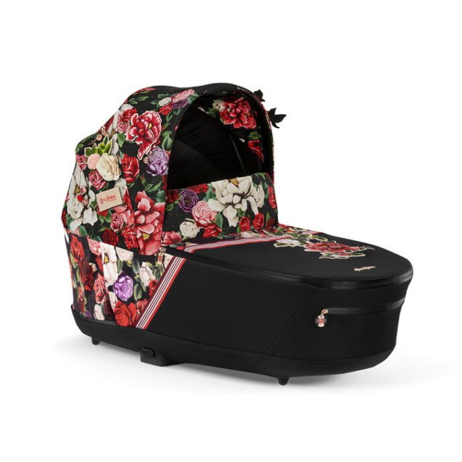 Коляска 2 в 1 Cybex Priam IV Spring Blossom Dark на шасси Rosegold - фото2