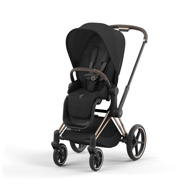 Коляска 2 в 1 Cybex Priam IV Sepia Black на шасси Rosegold 2023/2024 - фото4