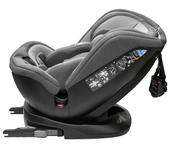 Автокресло детское Baby Prestige UNIVERSAL I-FIX 360° (Dark Grey) - фото3