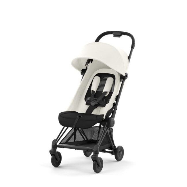 Прогулочная коляска  Cybex Coya Matt Black Frame Off White - фото3