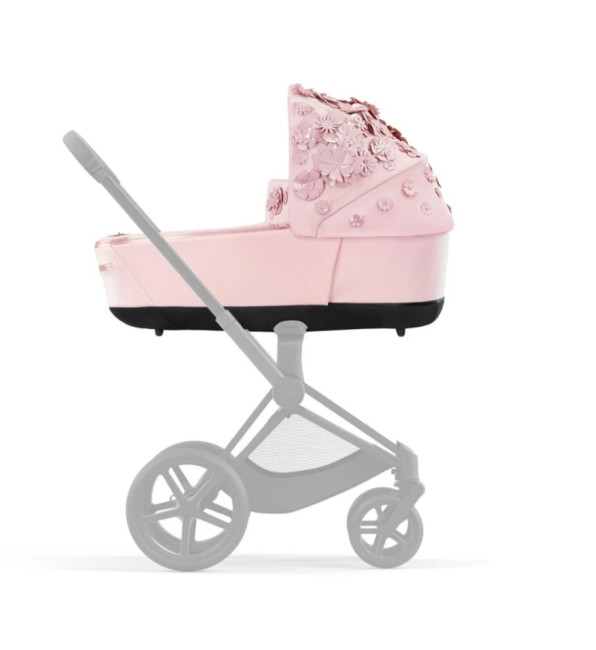 Коляска 2 в 1 Cybex Priam IV Simply Flowers Pale Blush на шасси Rosegold - фото2