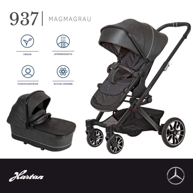 Коляска 2 в 1 Hartan Mercedes Benz Avantgarde 937 Magma Grey NEW! - фото