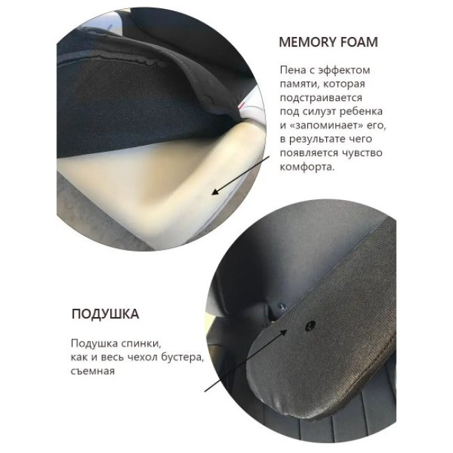 Автокресло Martin noir Elves Gray stage (бустер со спинкой, с Isofix) - фото5