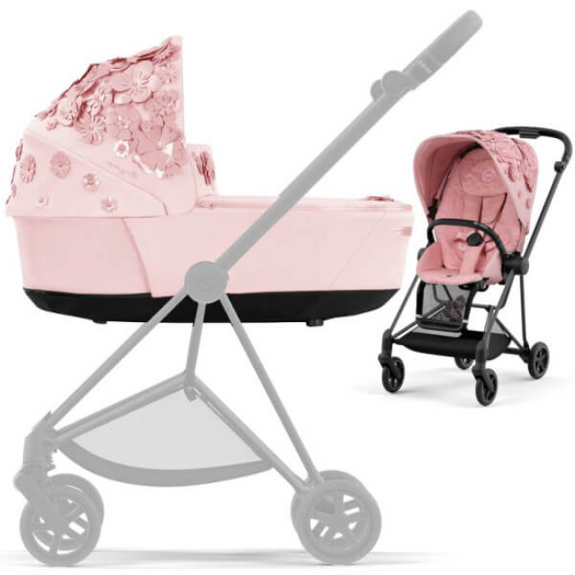 Коляска 2 в 1 Cybex Mios III Simply Flowers Pale Blush - фото