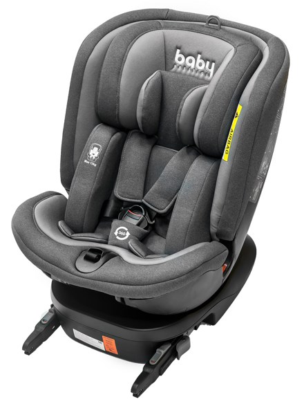 Автокресло детское Baby Prestige UNIVERSAL I-FIX 360° (Dark Grey) - фото