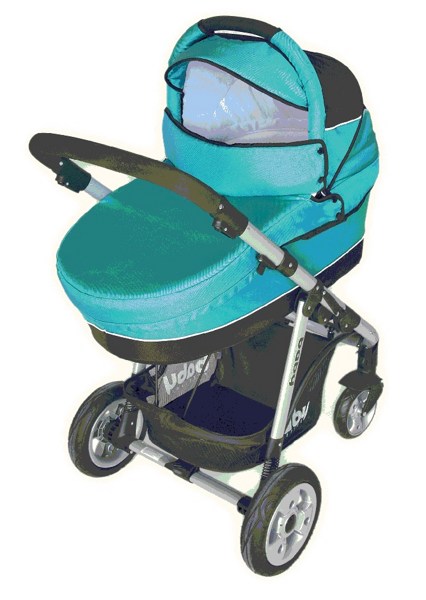 Универсальная коляска  2 в 1 Baby Prestige OMEGA COMFORT BLUE - фото