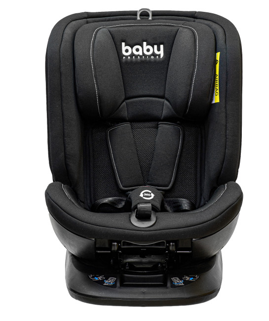 Автокресло детское Baby Prestige UNIVERSAL I-FIX 360° (Black) - фото3